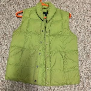 green lands end puffer vest